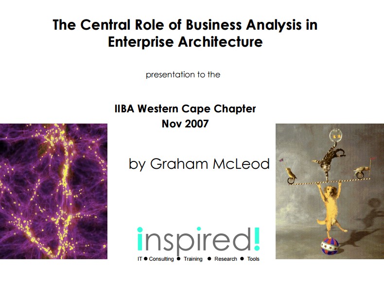 3,7MB - Central Role of Business Analysis in Enterprise Architecture