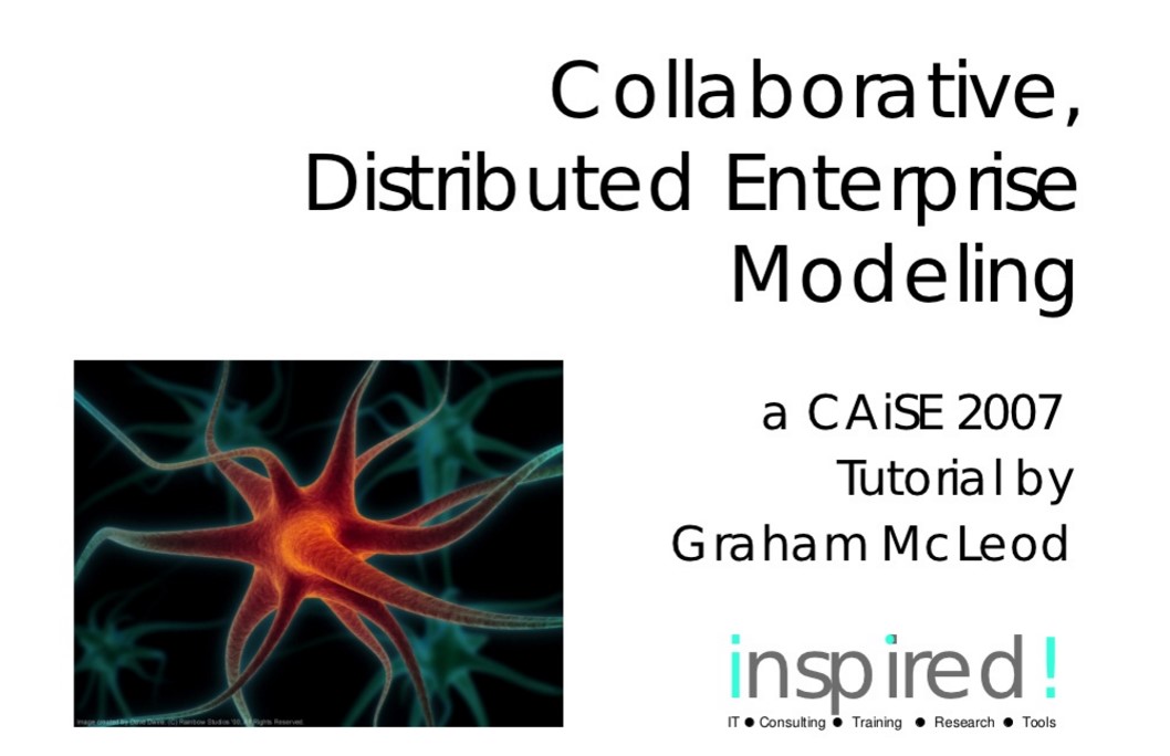 Collaborative, Distributed Enterprise Modeling